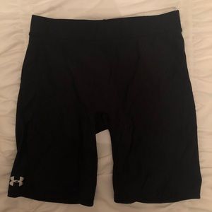 under armour biker shorts